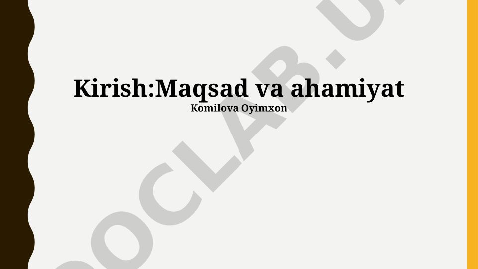 Maqsad va Ahamiyat tushunchasining iqtisodiy sohalarga ta'siri