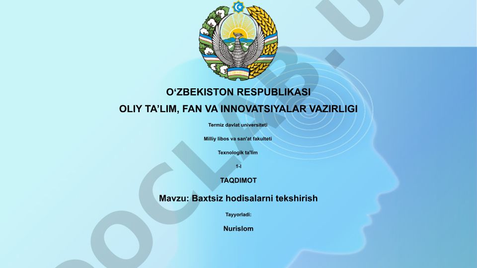 Baxtsiz hodisalarni tekshirish