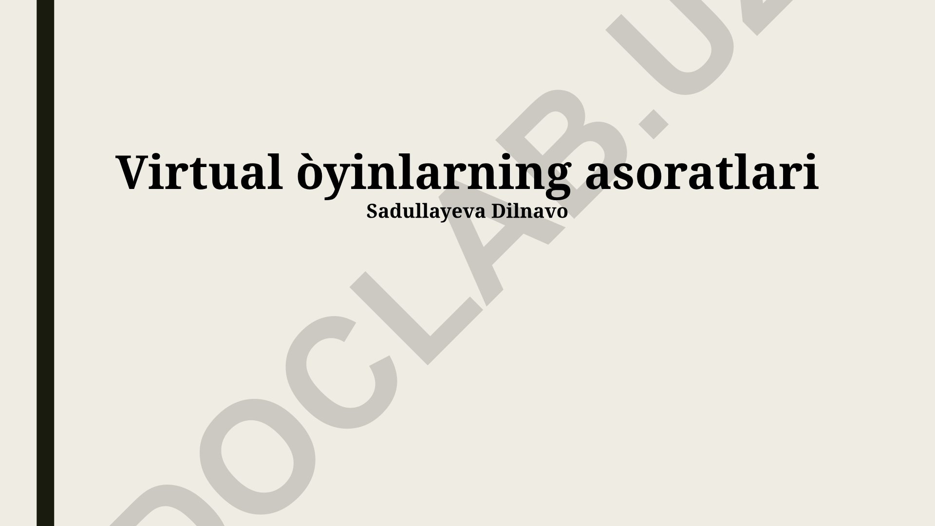 Virtual o'yinlarning ijtimoiy, sog'liq va psixologik oqibatlari