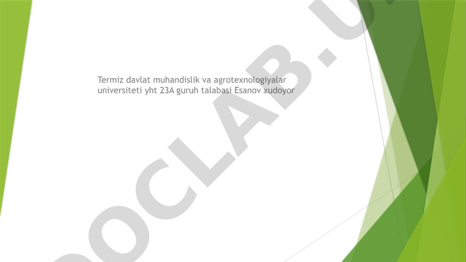 Yo’l poyi qurilishida sifat nazoratini tashkil etish masalalari