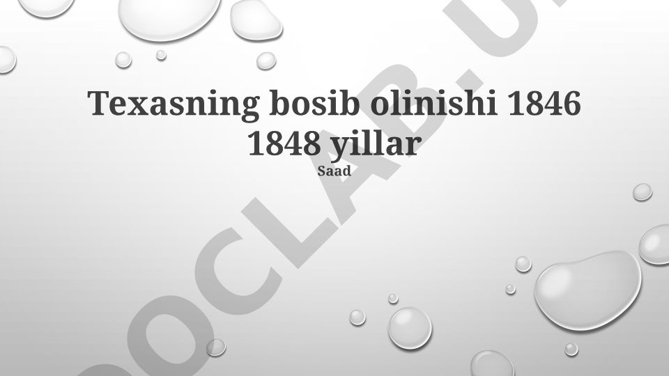 Meksika-Amerika urushi (1846-1848): sabablari, borishi va oqibatlari