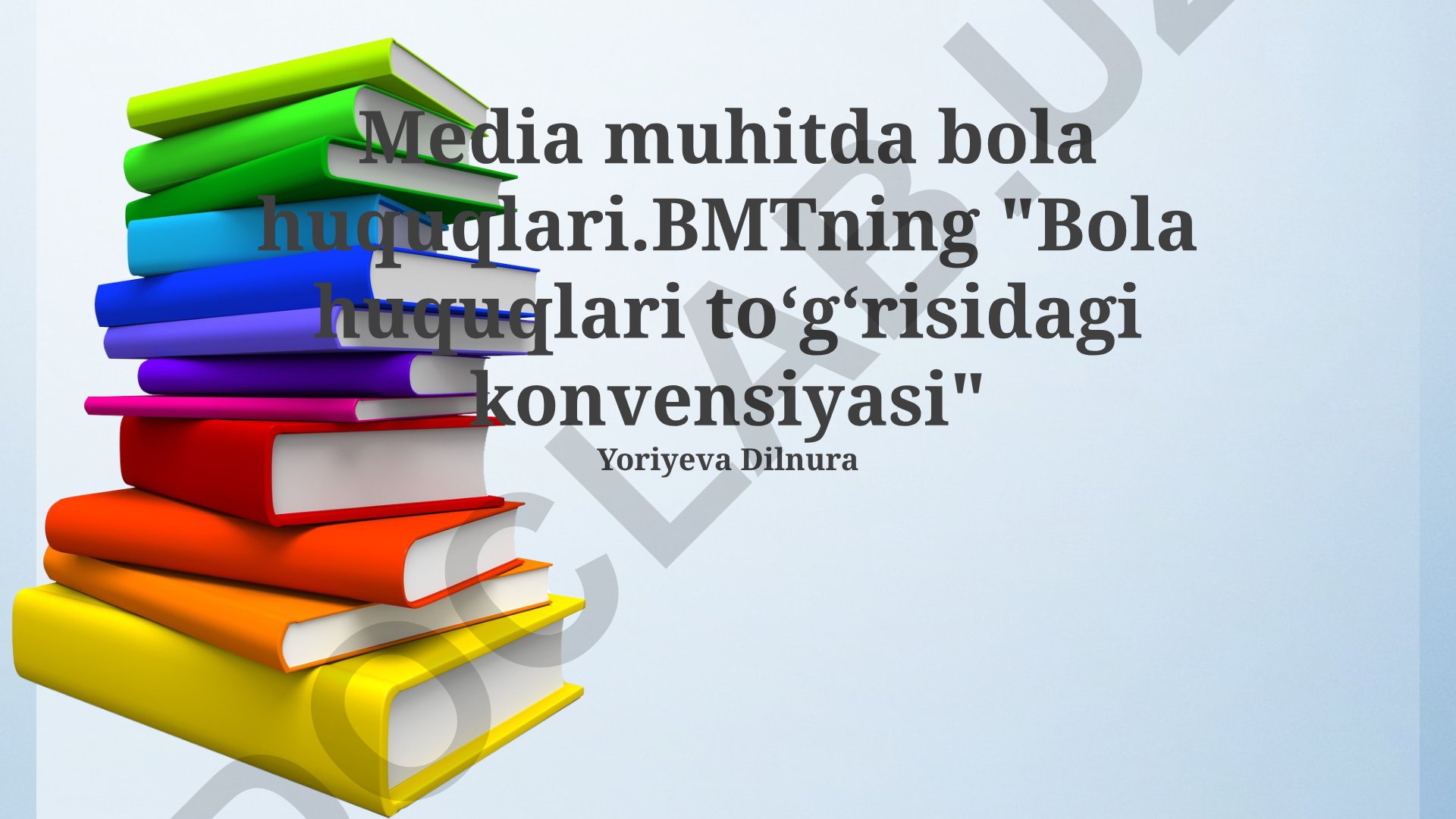 Media muhitda bola huquqlari