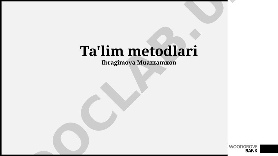 Samarali Ta'lim Texnologiyalari va Zamonaviy Pedagogik Yondashuvlar