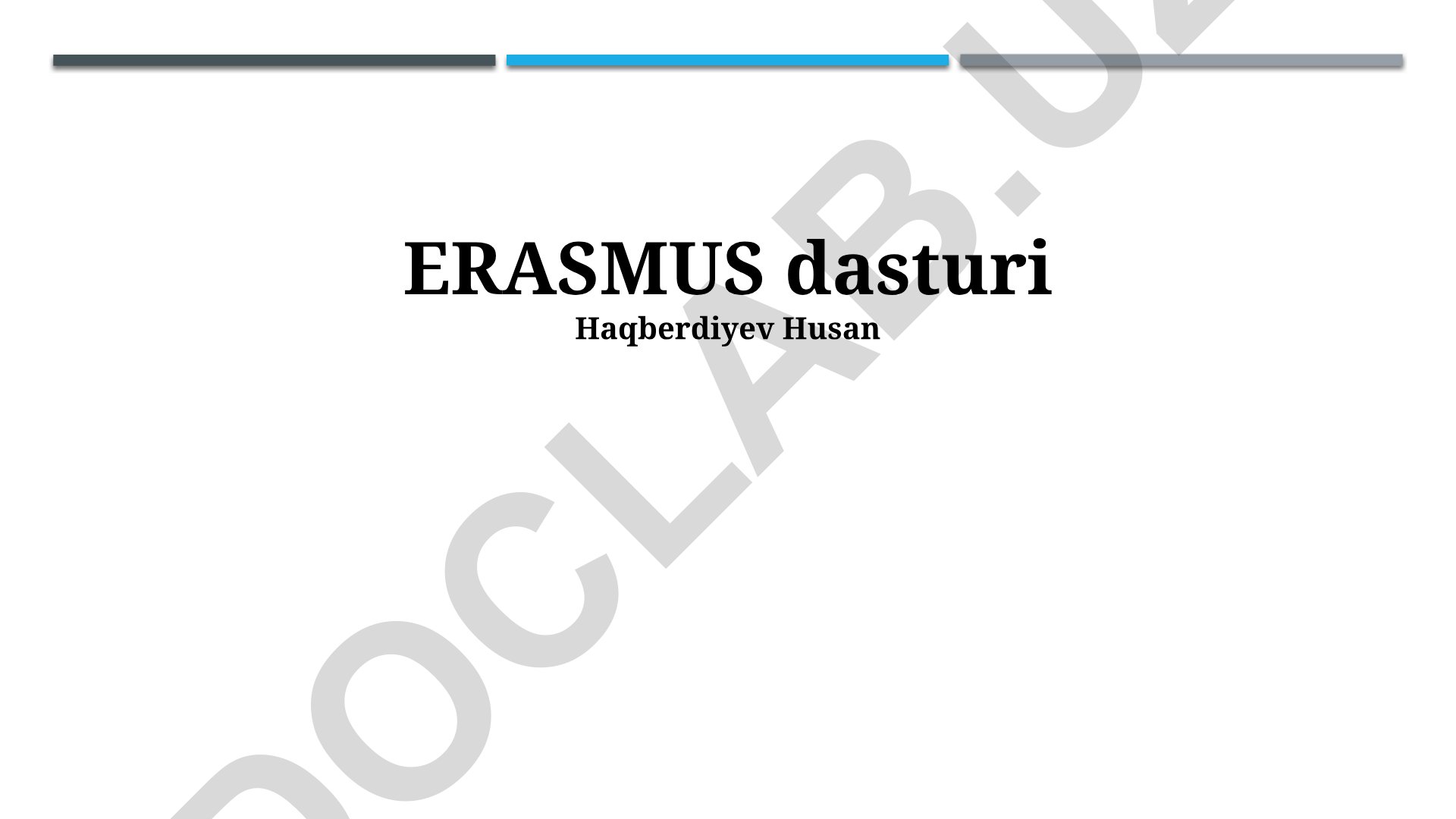 Erasmus dasturi haqida umumiy ma'lumot, afzalliklari va ishtirok etish imkoniyatlari