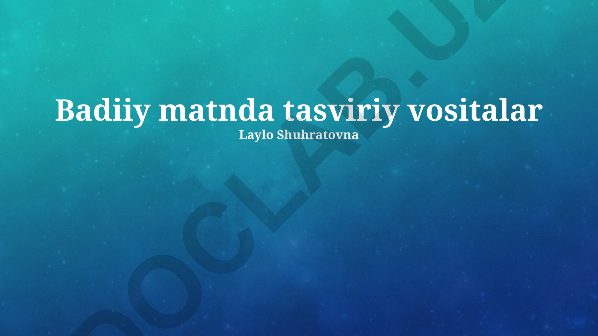 Badiiy matnlarda majozlar: turlari, vazifasi va ahamiyati