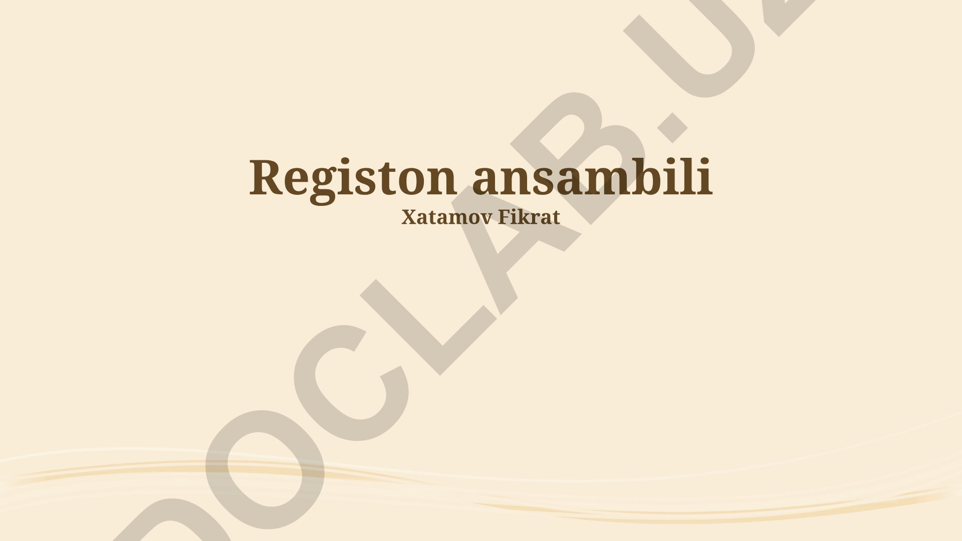 Registon ansamblining me'morchiligi, ahamiyati va tarixi