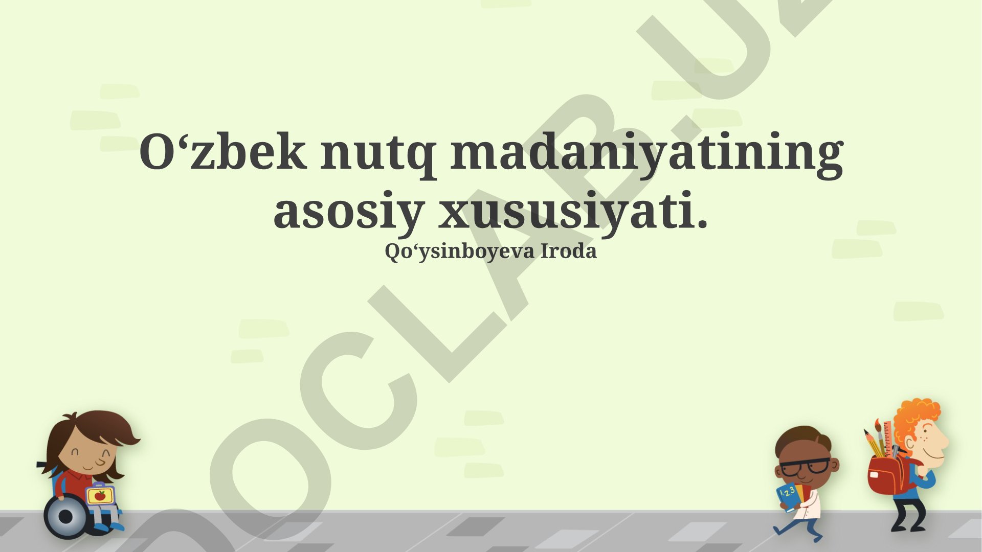 O‘zbek nutq madaniyatining asosiy xususiyatlari va zamonaviy tendentsiyalar
