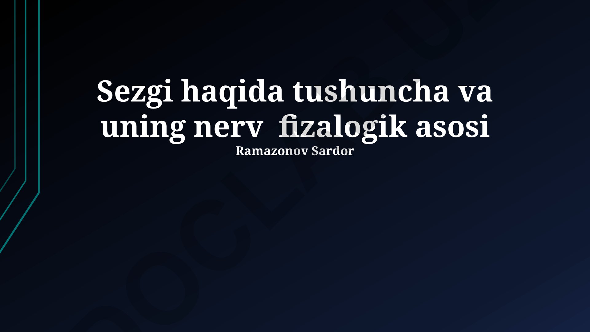 Intuisiya va uning neyrofiziologik asoslari
