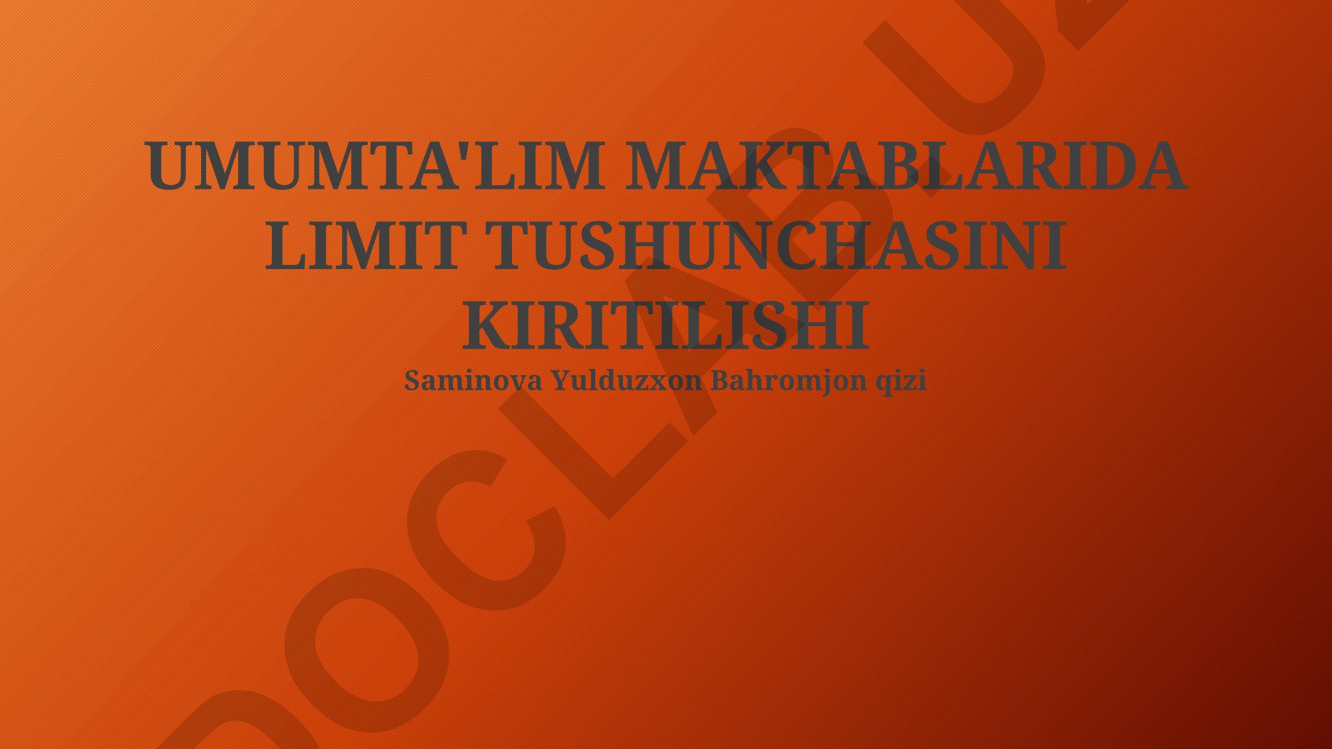 Umumta'lim maktablarida kvota tizimining joriy etilishi