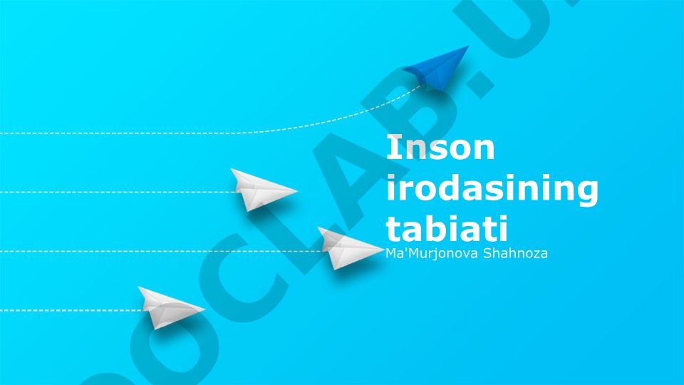 Inson irodasining tabiati