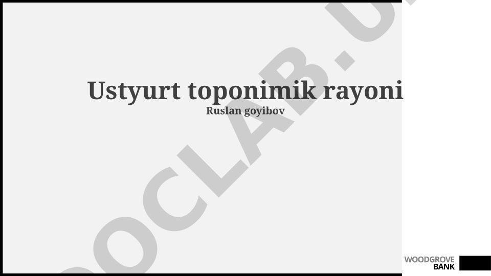 Ustyurt toponimik rayoni: geografik asoslar, etimologiya va saqlash
