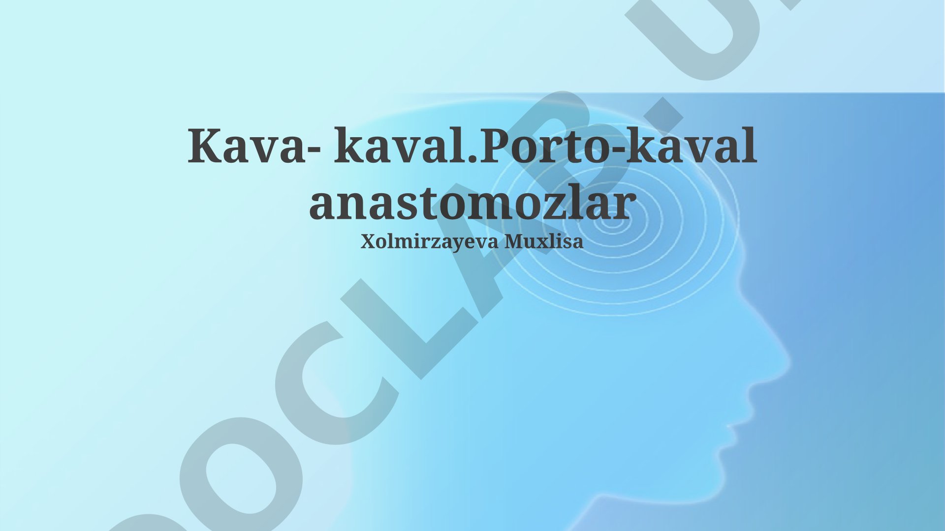 Porto-kaval anastomozlar