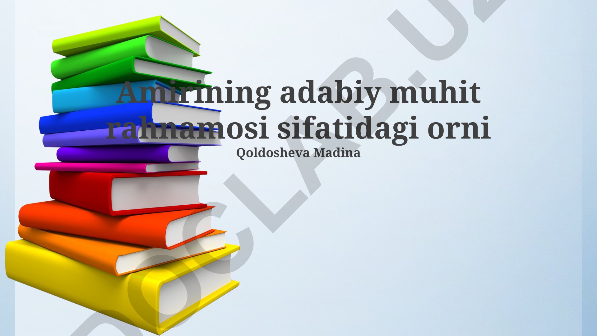 Amirning adabiy muhit rahnamosi sifatidagi orni