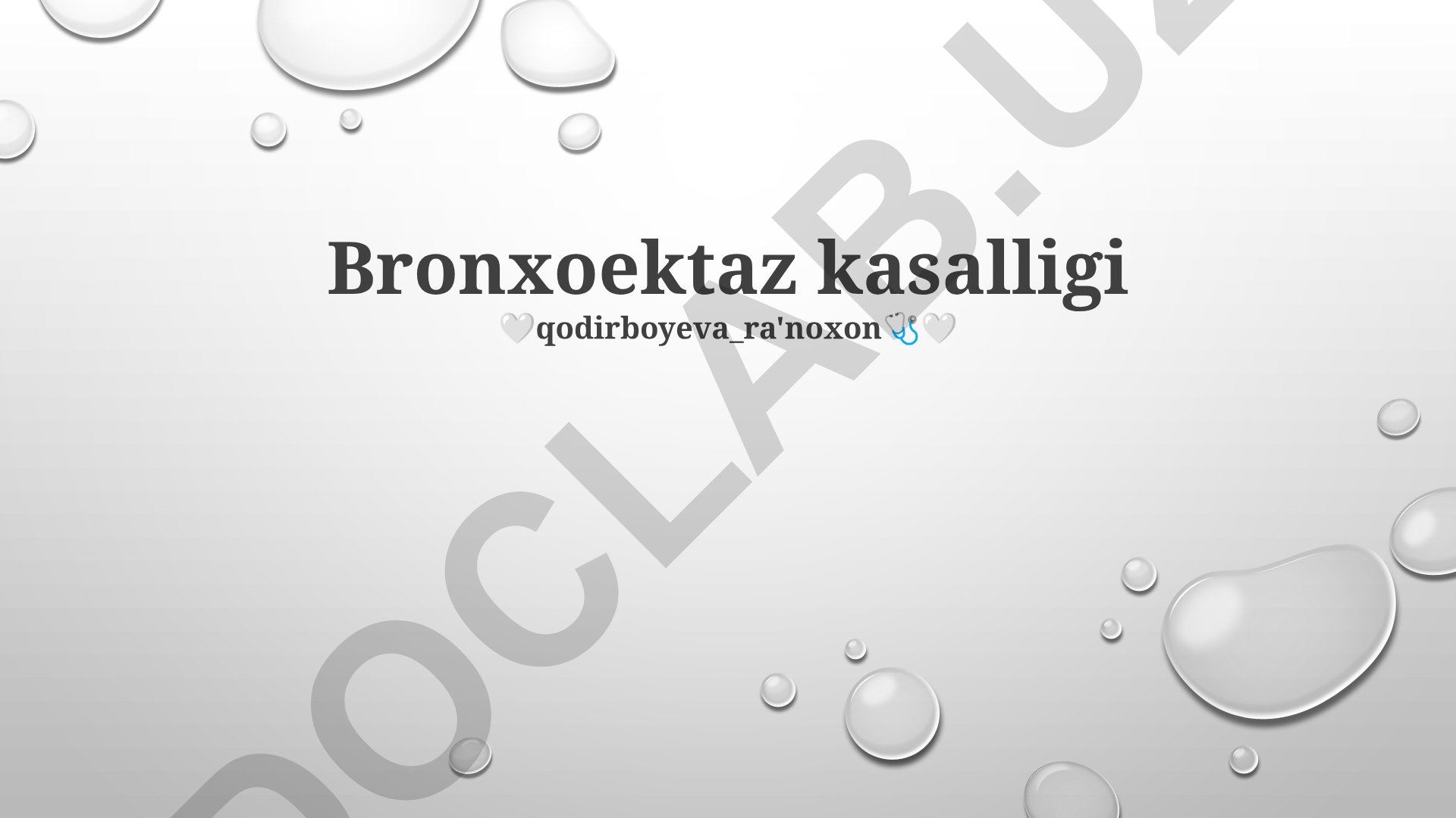 Bronxoektaz kasalligi: ta'rif, sabablar, diagnostika va davolash