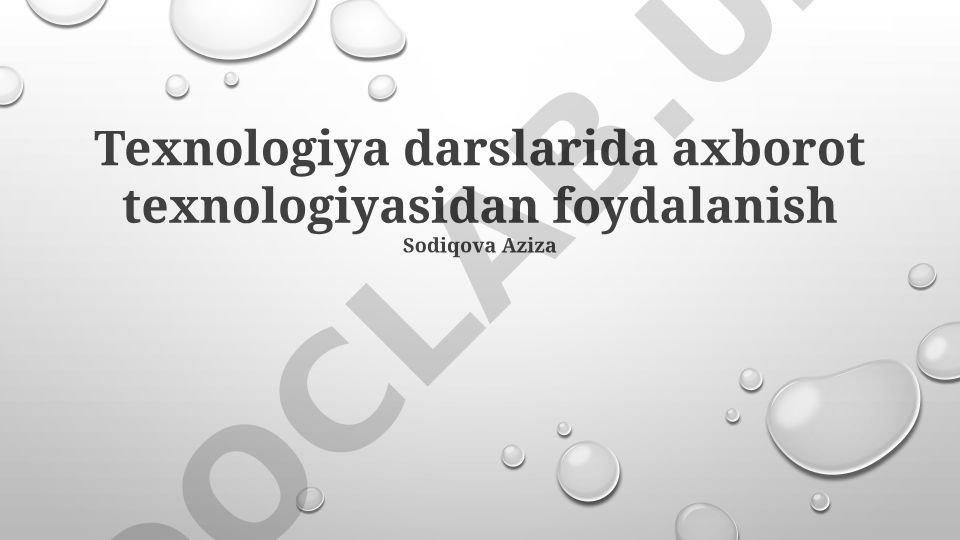 Axborot texnologiyalarining ta'limdagi roli va imkoniyatlari