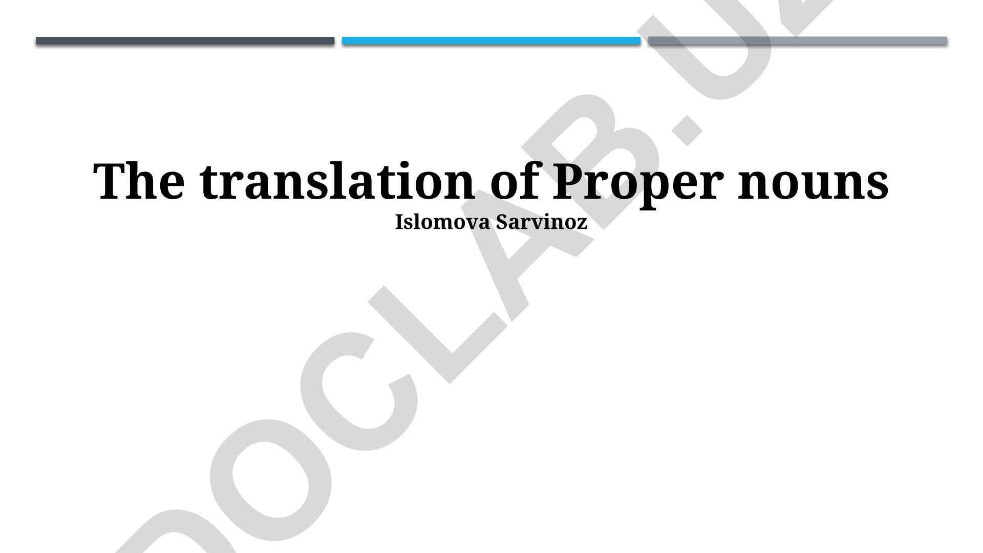Proper Nouns Translation: Approaches, Challenges and Case Studies