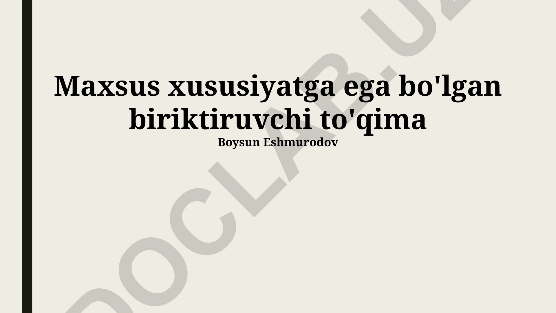 Maxsus xususiyatga ega bo'lgan biriktiruvchi to'qimalar