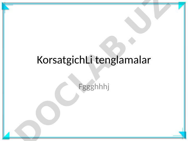 Ko'rsatkichli tenglamalar va matematik tushunchalar