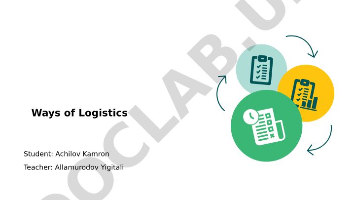 Logistika va ta'minot zanjiri boshqaruvi