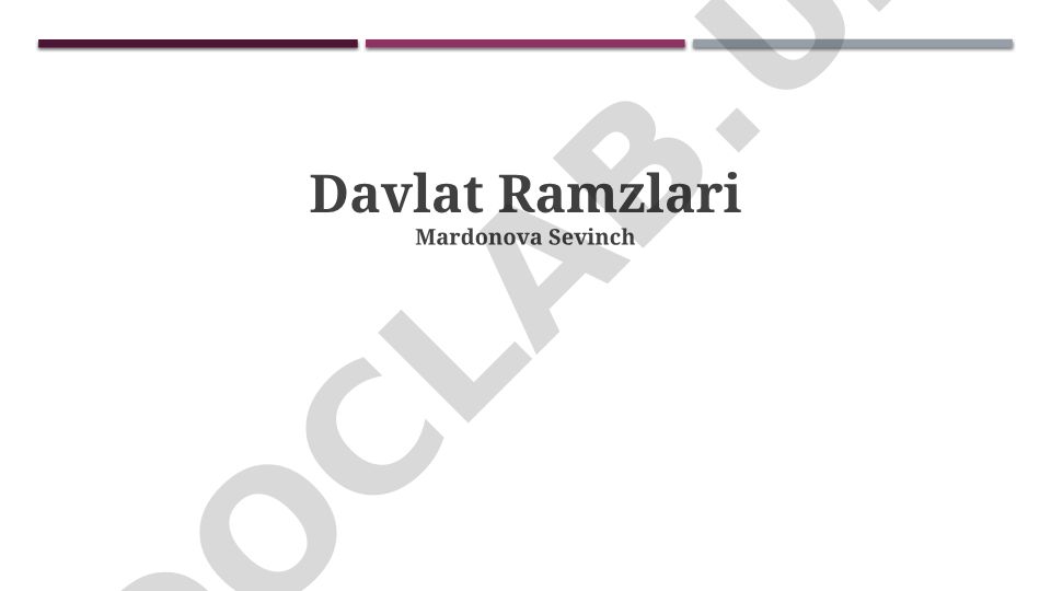 Davlat ramzlari: ta'rif, tarix, ma'nosi va ahamiyati