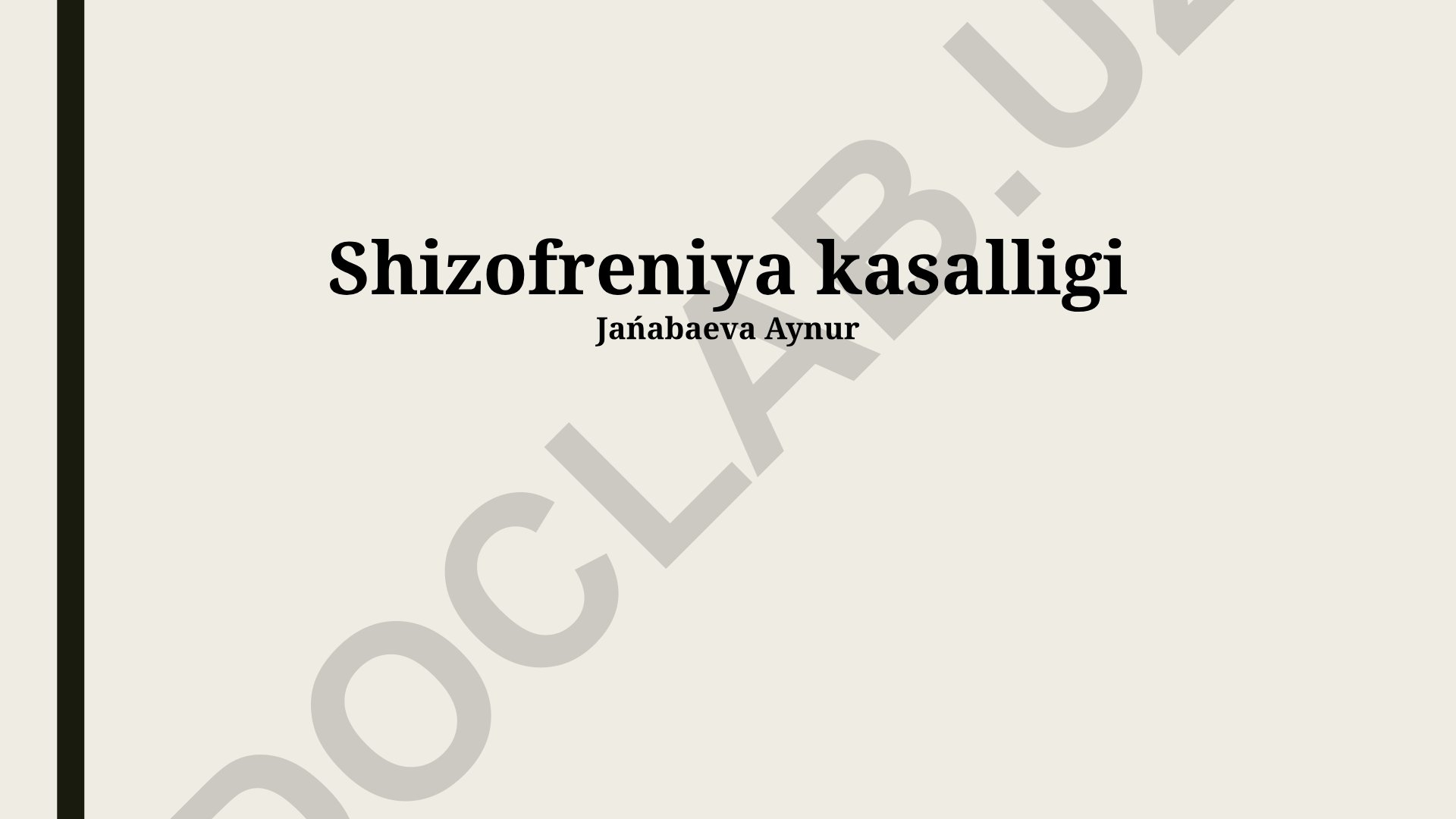 Shizofreniya kasalligi: ta'rif, alomatlar, sabablar va davolash