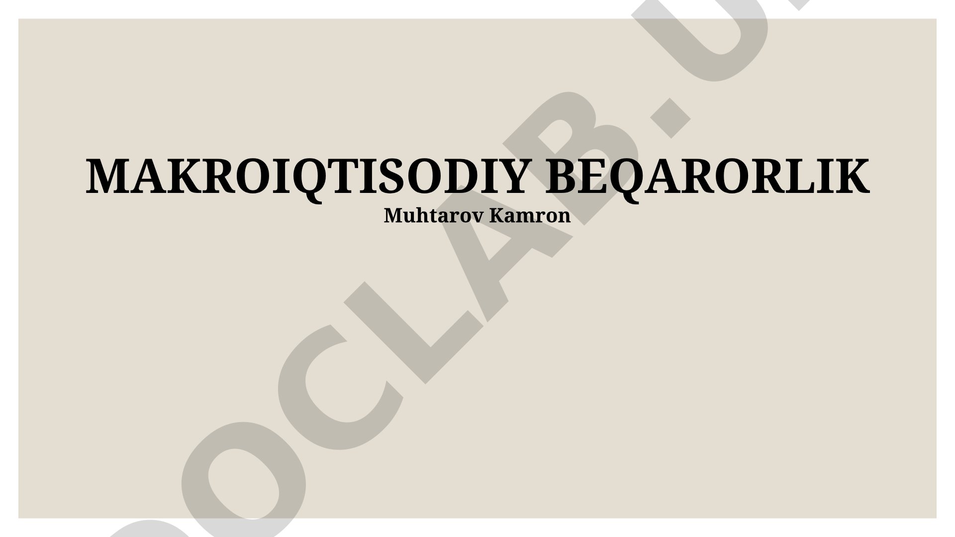 Makroiqtisodiy beqarorlik: Sabablari, Oqibatlari va Ta'sirlari