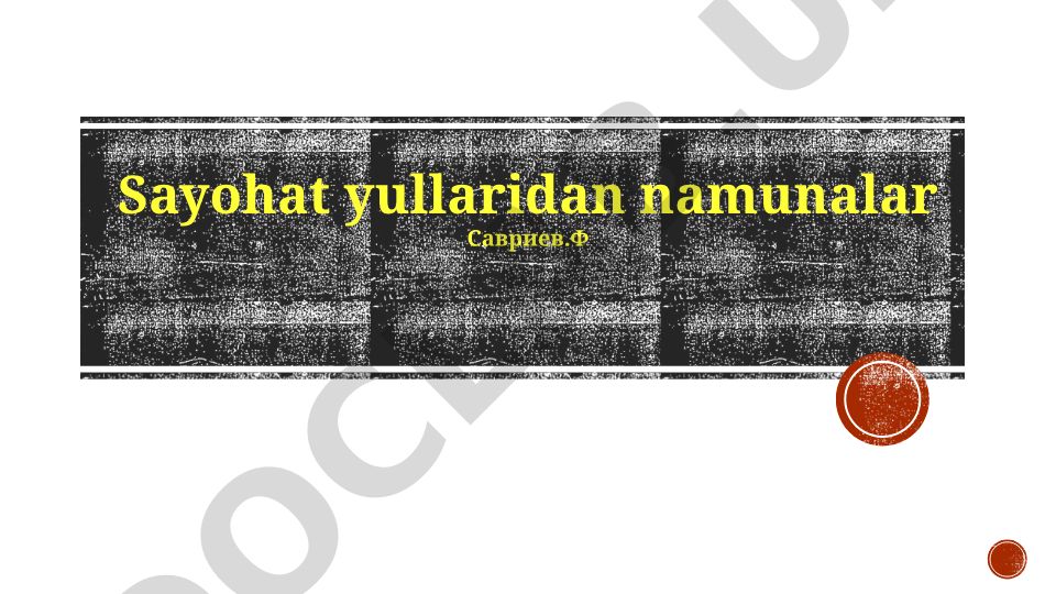 Sayohat yo'llari va temir yo'l yo'nalishlari