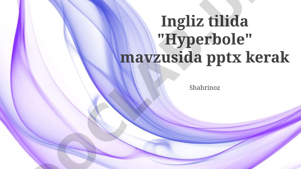 Hyperbole in Political Speeches and Uzbek Literature