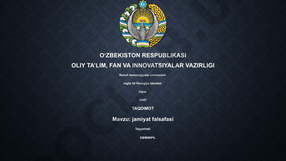 Jamiyat falsafasi