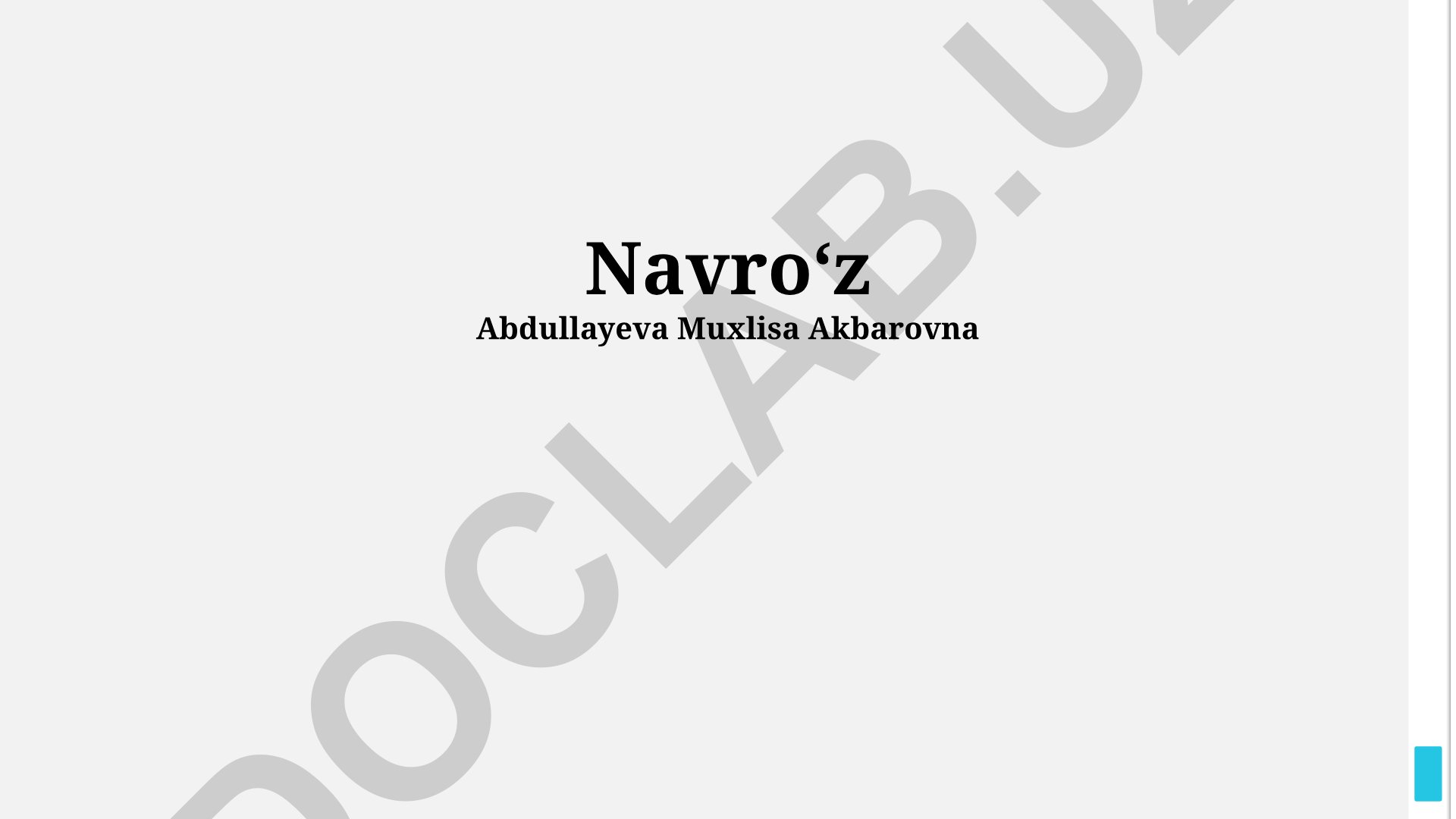 Символизм и традиции празднования Новруза
