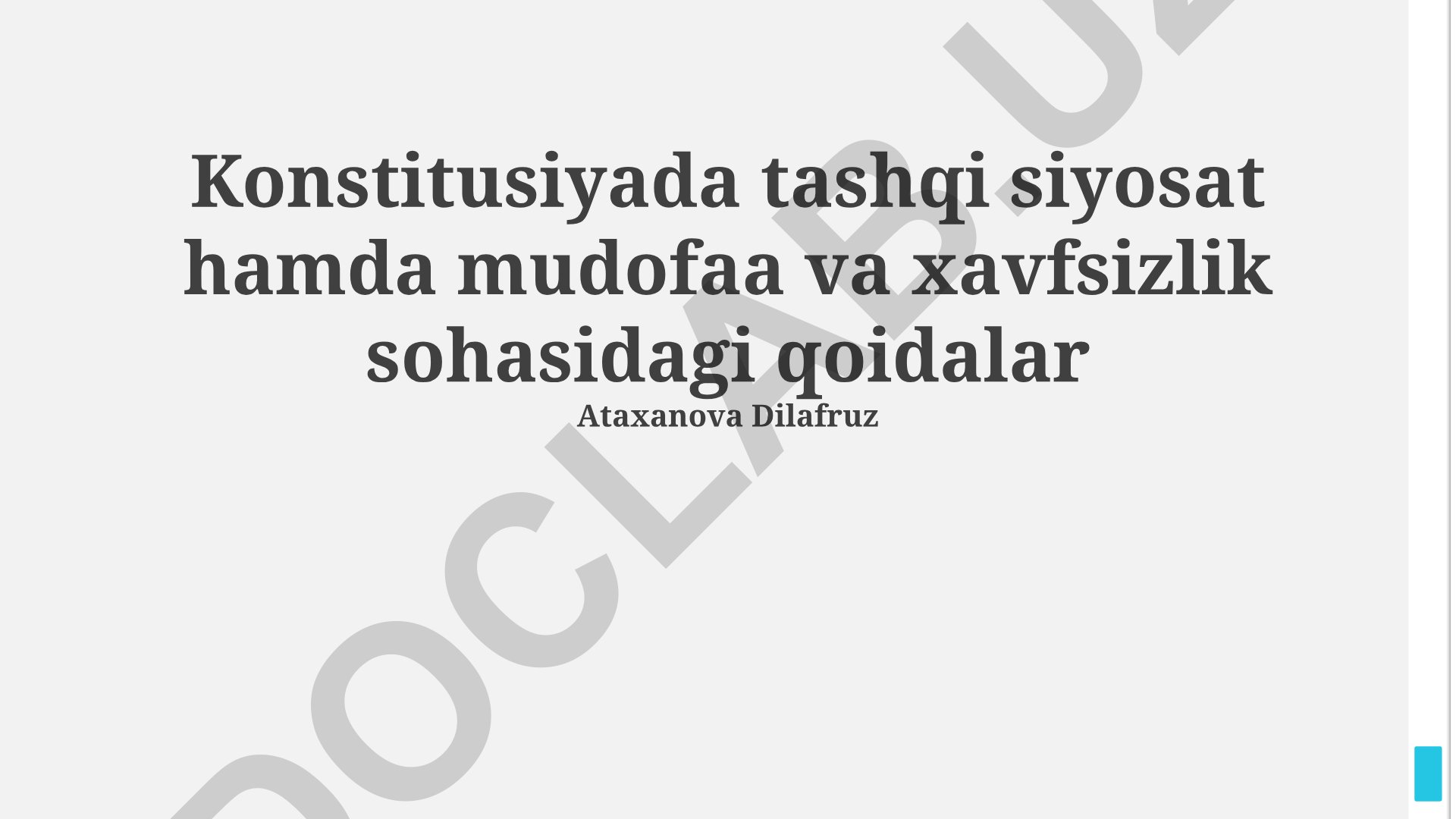 Konstitutsiyada tashqi siyosat, mudofaa va xavfsizlik qoidalari