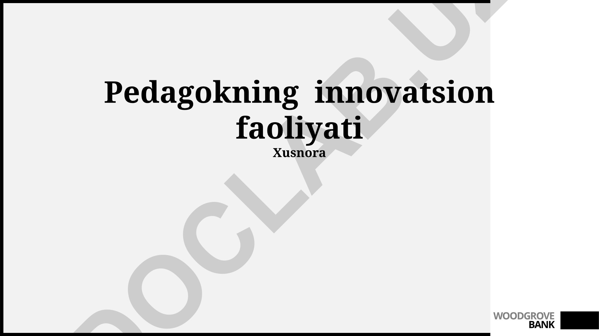 Pedagogning innovatsion faoliyati va zamonaviy pedagogik texnologiyalar