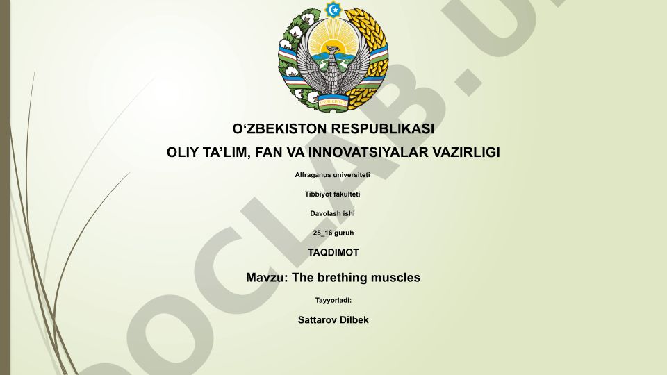 Nafas olish mushaklari: anatomiyasi, fiziologiyasi va klinik ahamiyati