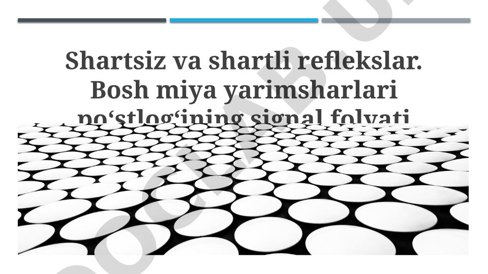 Shartsiz va shartli reflekslar, bosh miya po'stlog'ining signal faoliyati