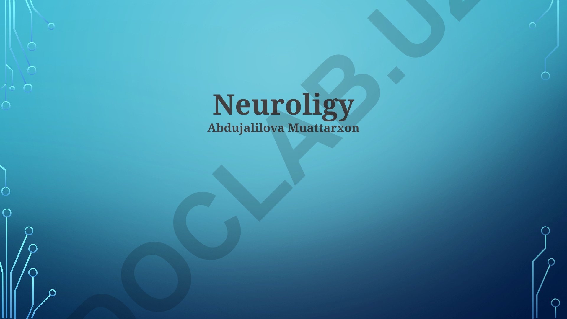 Diagnosis and Treatment of Neurological Conditions