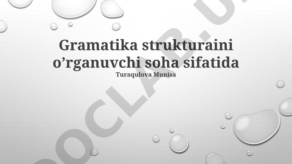 Grammatika: Ta'rif, Asosiy Tushunchalar va Tuzilmalar