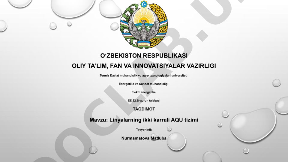 Linyalarning ikki karrali AQU tizimi