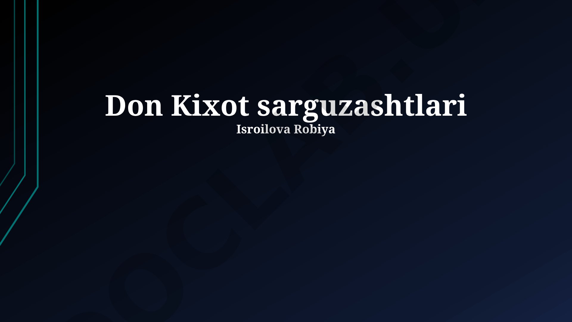 Don Kixot sarguzashtlari