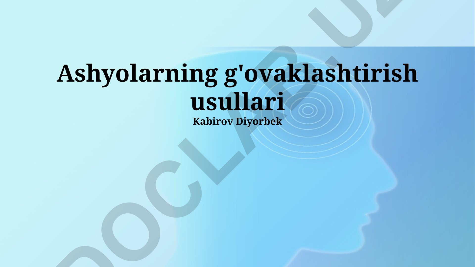 Ashyolarning g'ovaklashtirish usullari
