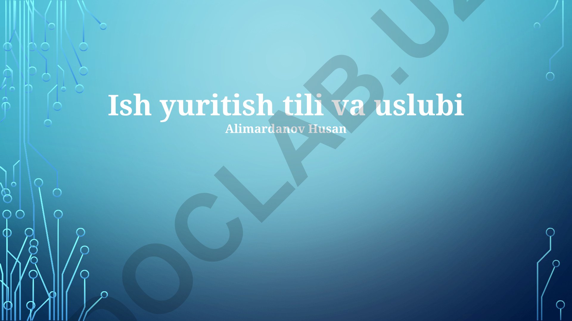 Rahbariyat tili va muloqot madaniyati