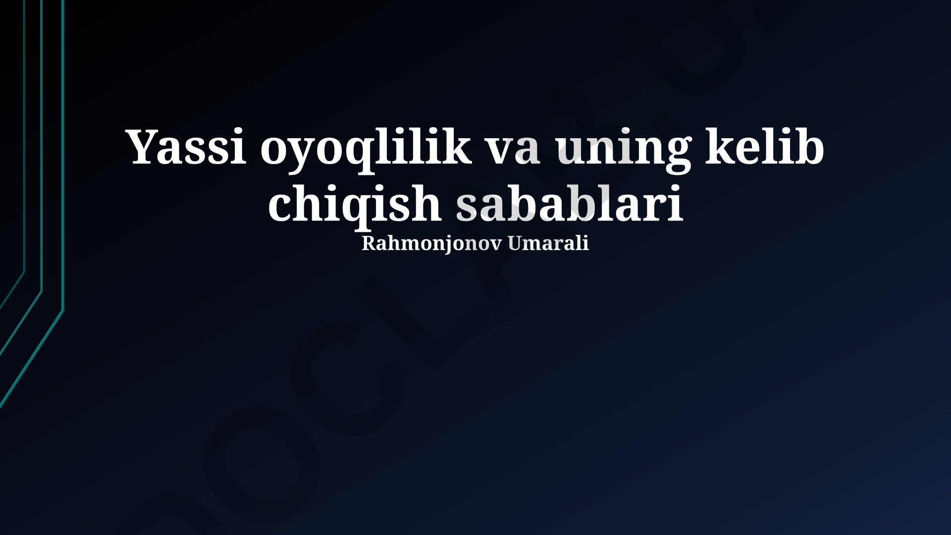 Yassi oyoqlilik va uning kelib chiqish sabablari