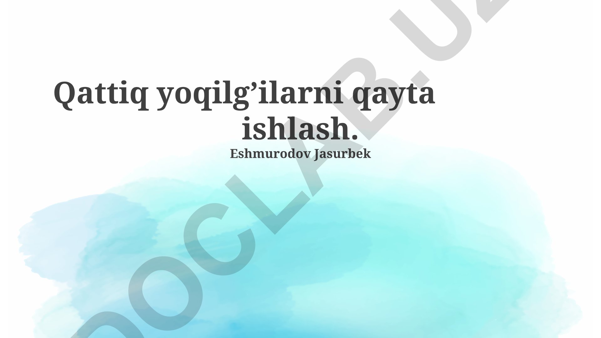 Qattiq yoqilgʻilarni qayta ishlash texnologiyalari va ekologik taʼsirlari