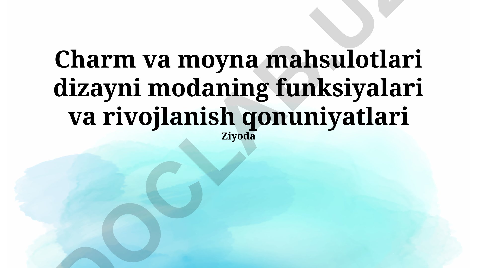 Charm va moyna mahsulotlari dizayni modaning funksiyalari va rivojlanish qonuniyatlari