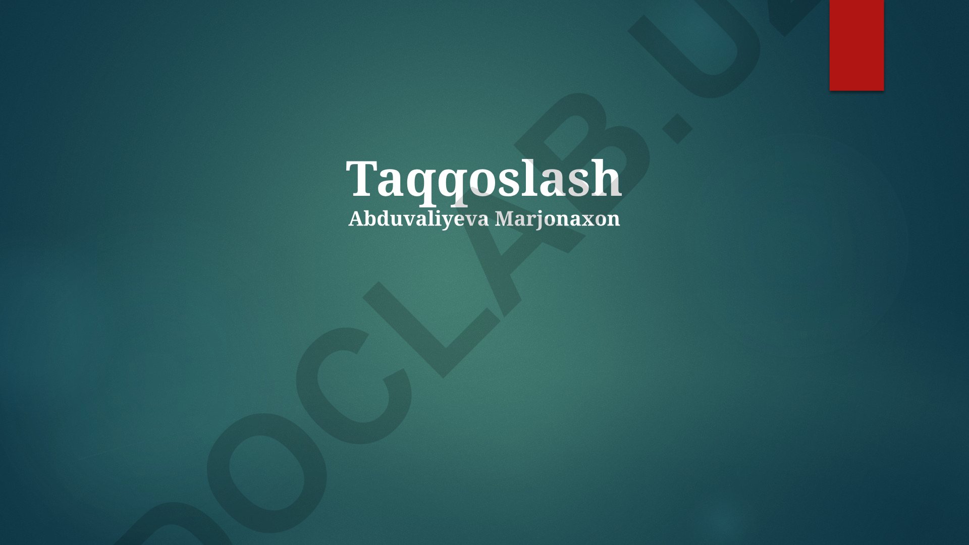Taqqoslash mezonlari va natijalari