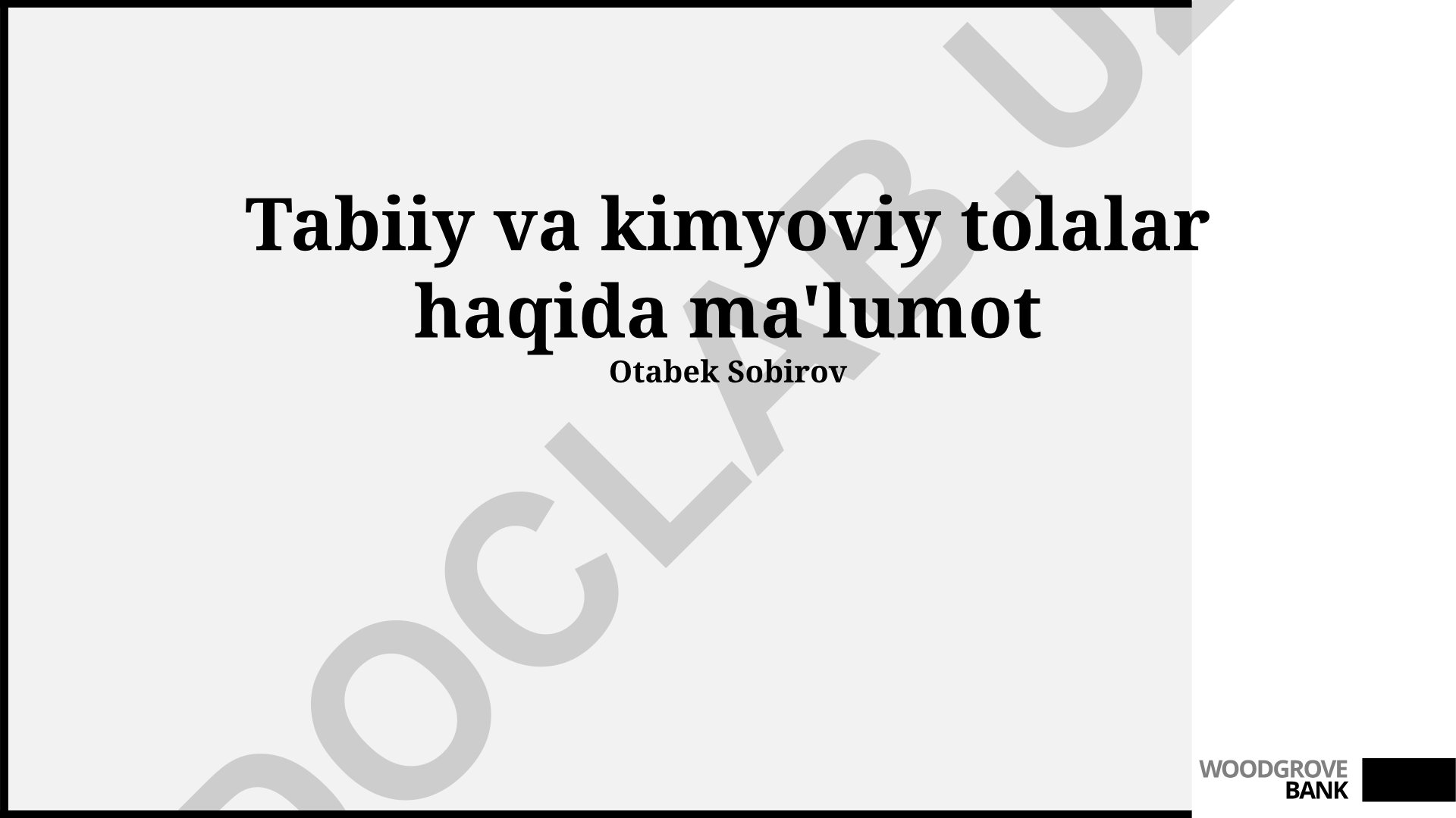 Tabiiy va kimyoviy tolalar xususiyatlari va turlari