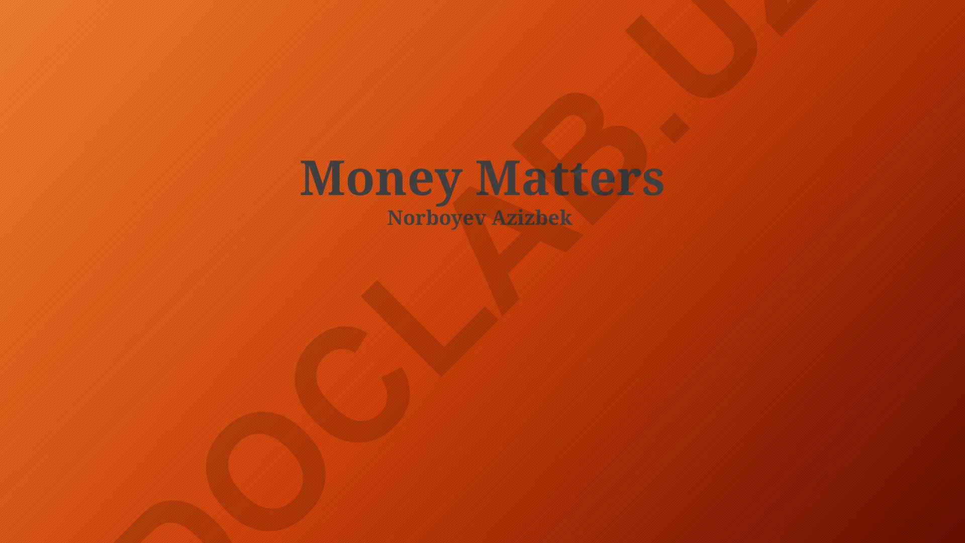 Money Matters: Earning, Budgeting, Saving, Investing, Spending, Debt, Tax Optimization, Estate Planning