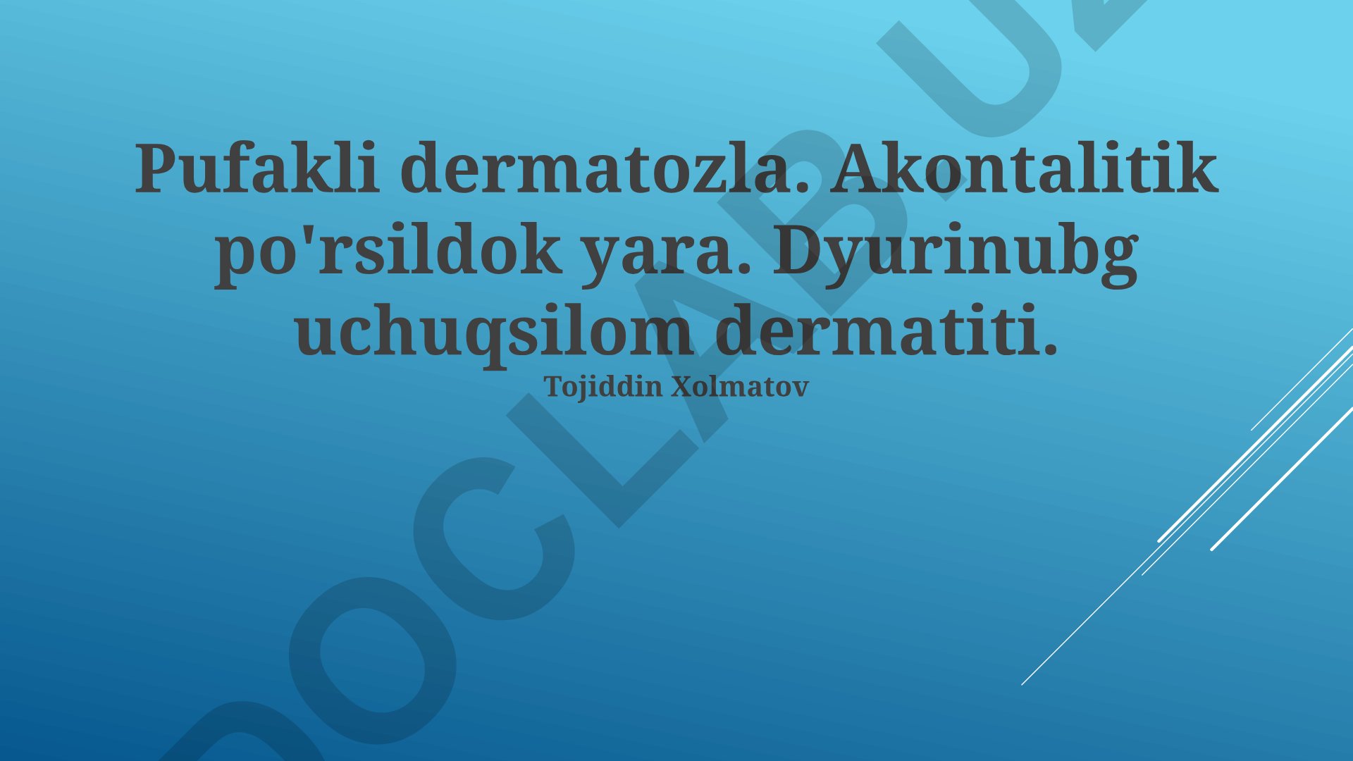 Acantholitik bullöz dermatozlar va Dühring gerpetiform dermatit
