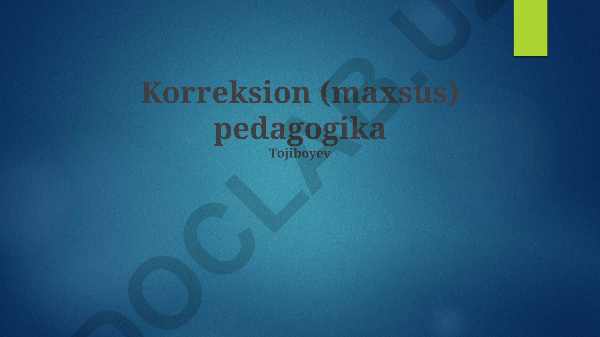 Maxsus ta'limning samaradorligi, istiqbollari va kelajakdagi rejalar