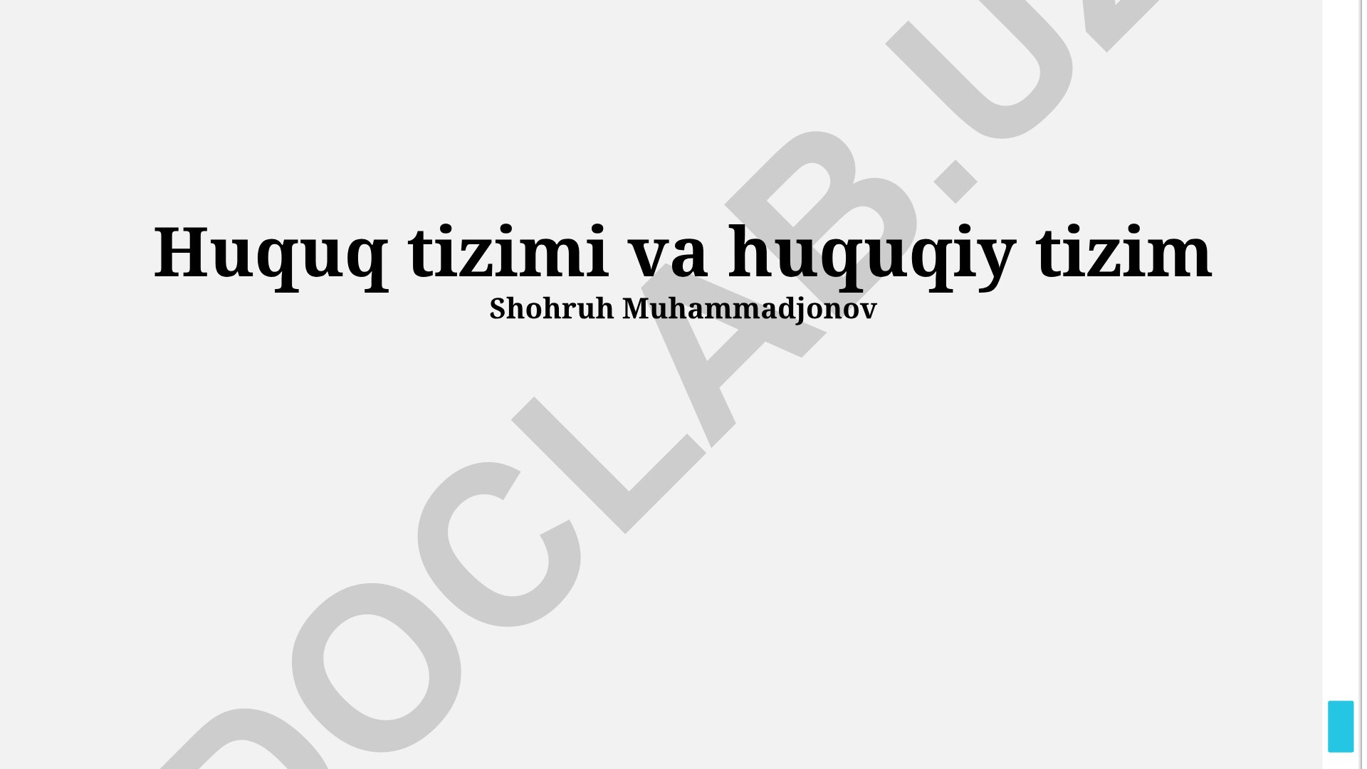 Huquq tizimi va huquqiy tizim
