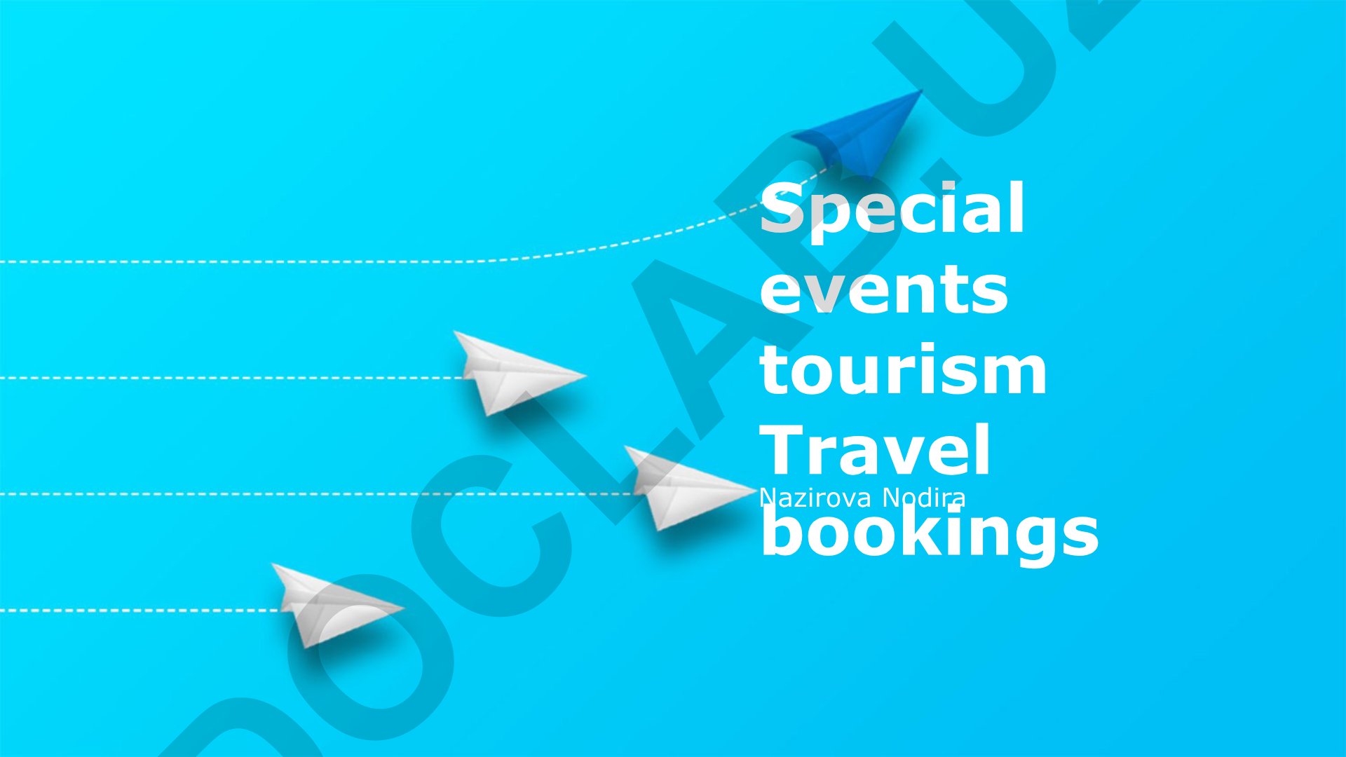 Special events tourism va sayohat bron qilish